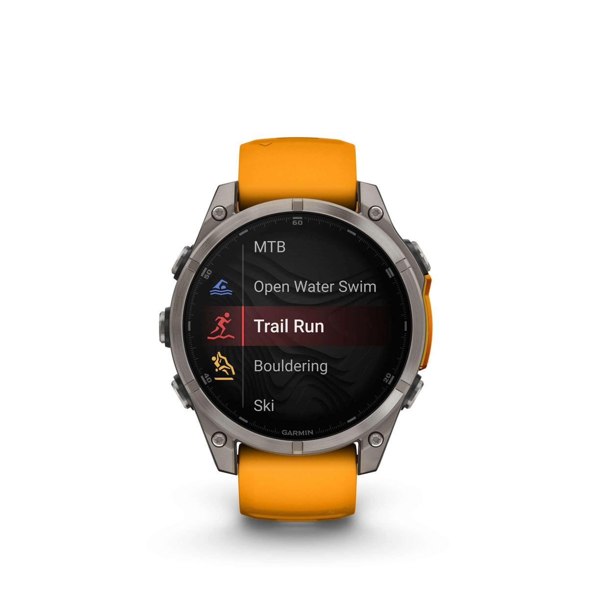 Fenix 8 Amoled 47mm Titane Orange | Garmin