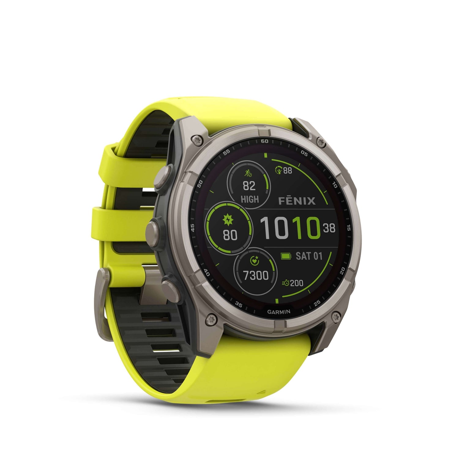Fenix 8 Solar 51mm Titanium Jaune  | Garmin