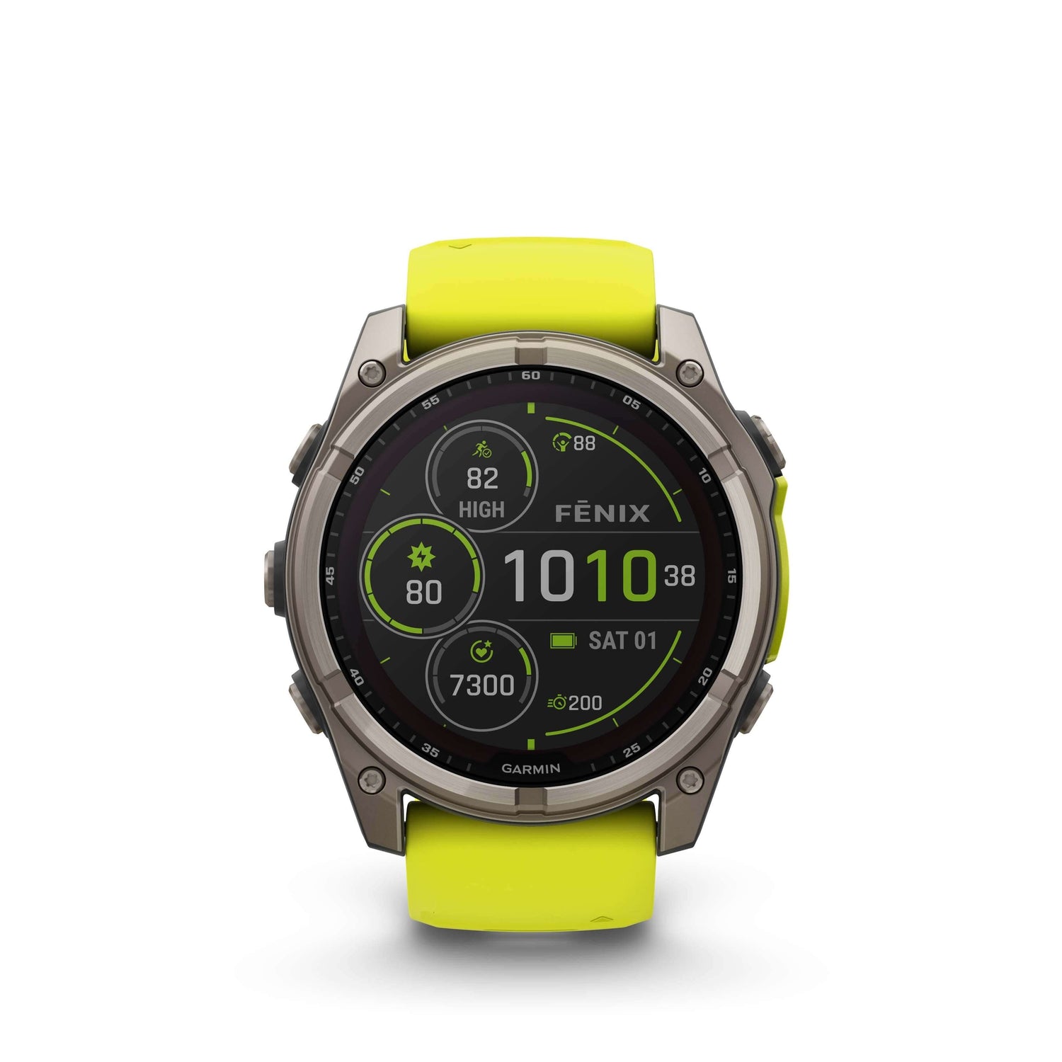 Fenix 8 Solar 51mm Titanium Jaune  | Garmin