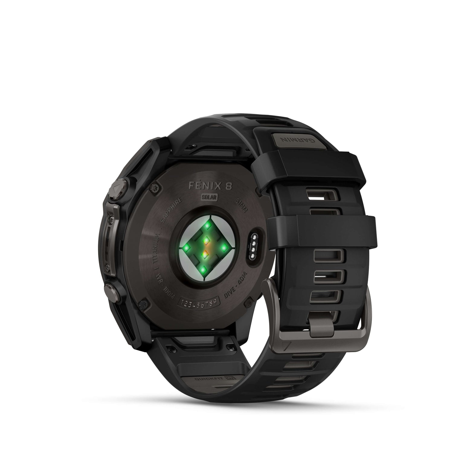 Fenix 8 Solar 51mm Titanium Noir  | Garmin