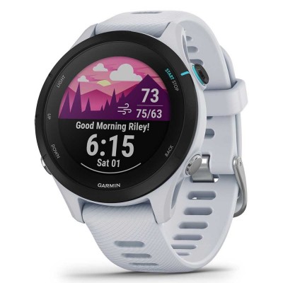 Montre pour le triathlon femme Garmin Forerunner 255s music blanche