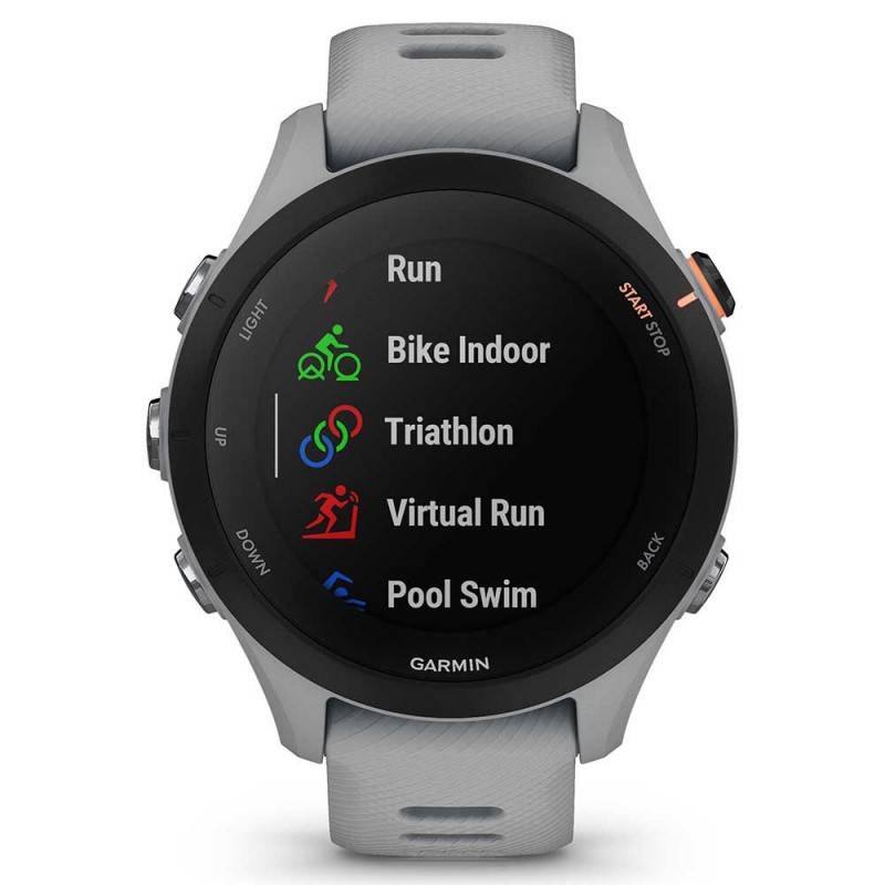 Montre femme pour le triathlon Garmin Forerunner 255s Grise