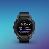 Image Epix Pro Sapphire 47mm Titane Carbon Gray ( Gen2 ) | Garmin /// Triathlon Store