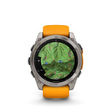 Image Fenix 8 Amoled 51 Titane Orange | Garmin /// Triathlon Store