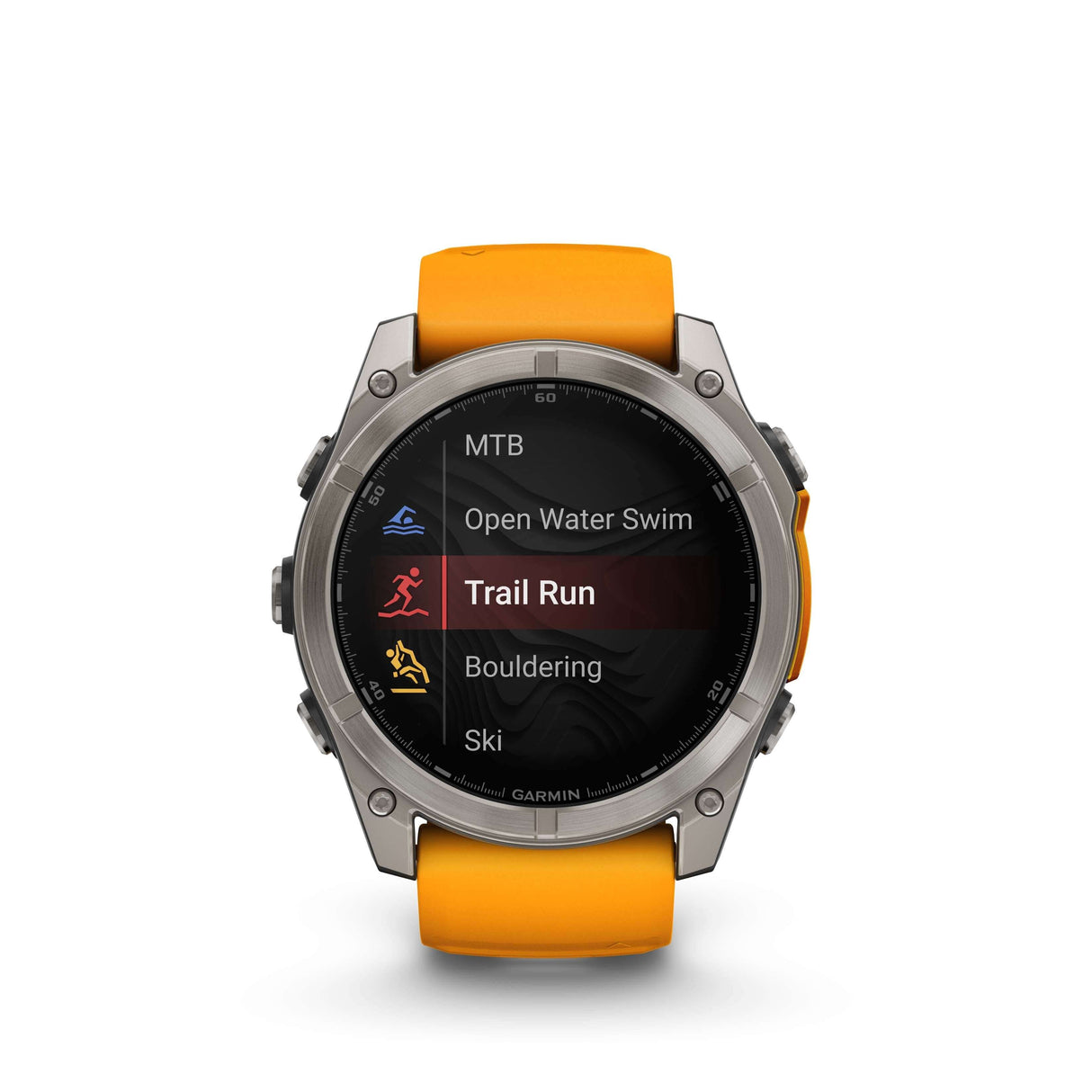 Fenix 8 Amoled 51 Titane Orange  | Garmin