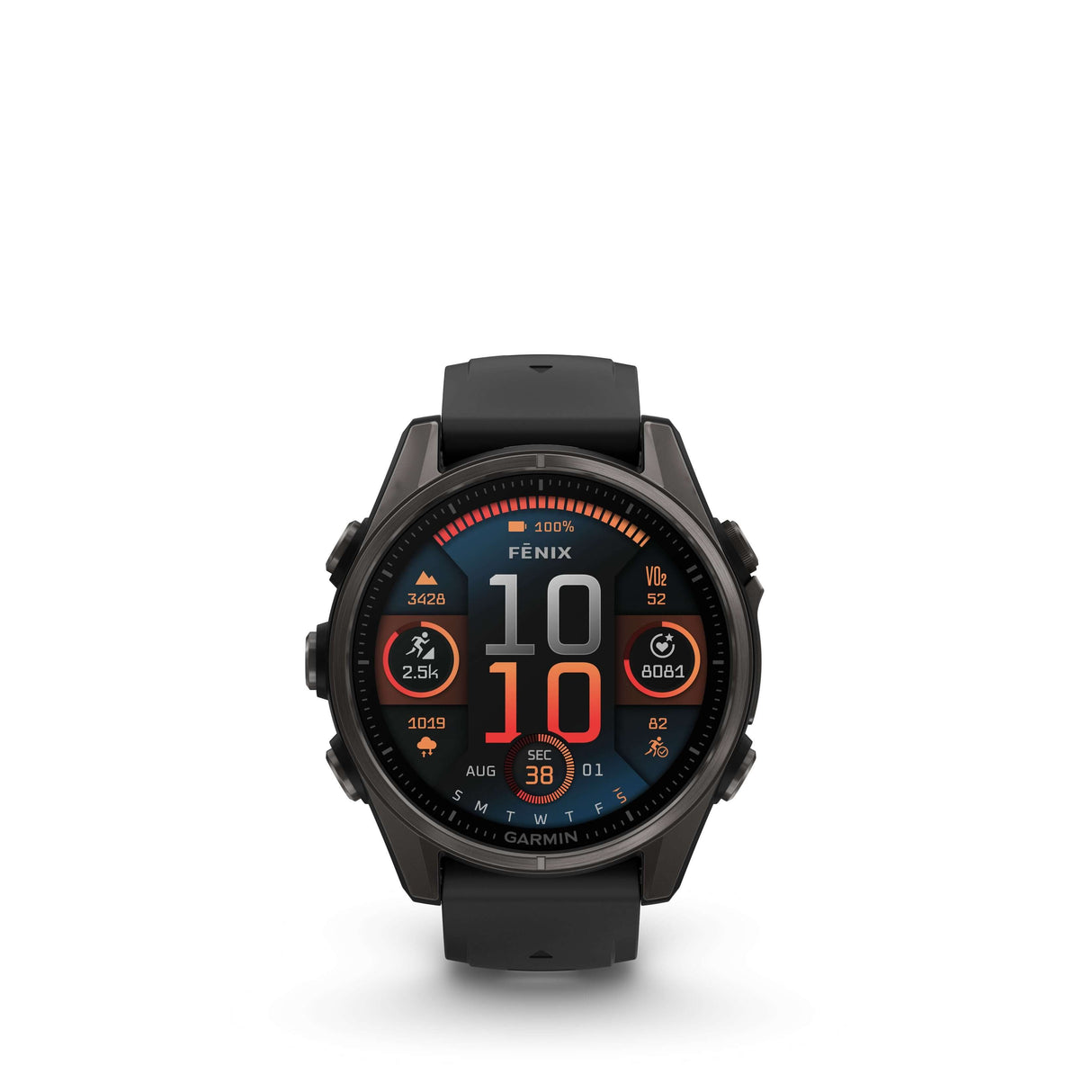 Fenix 8 Amoled 43mm Titane Noir  | Garmin