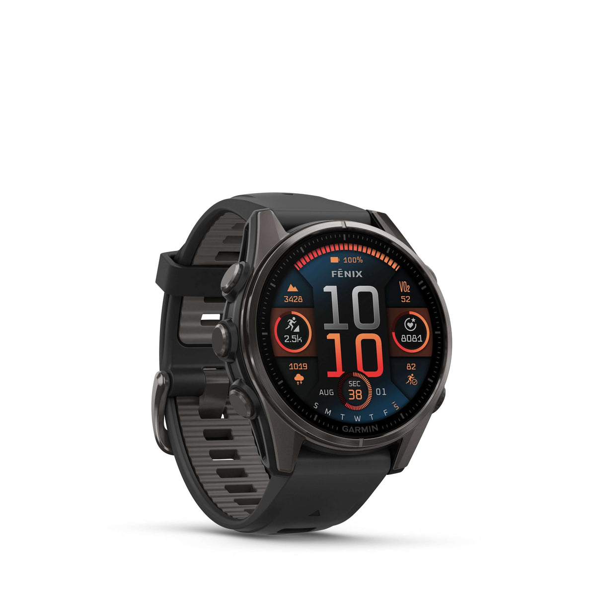 Fenix 8 Amoled 43mm Titane Noir  | Garmin