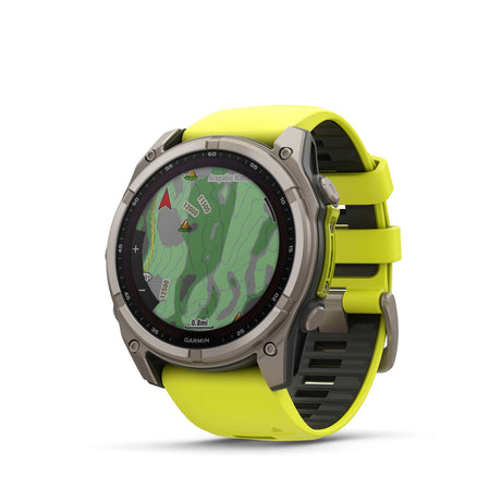 Fenix 8 Solar 51mm Titanium Jaune  | Garmin
