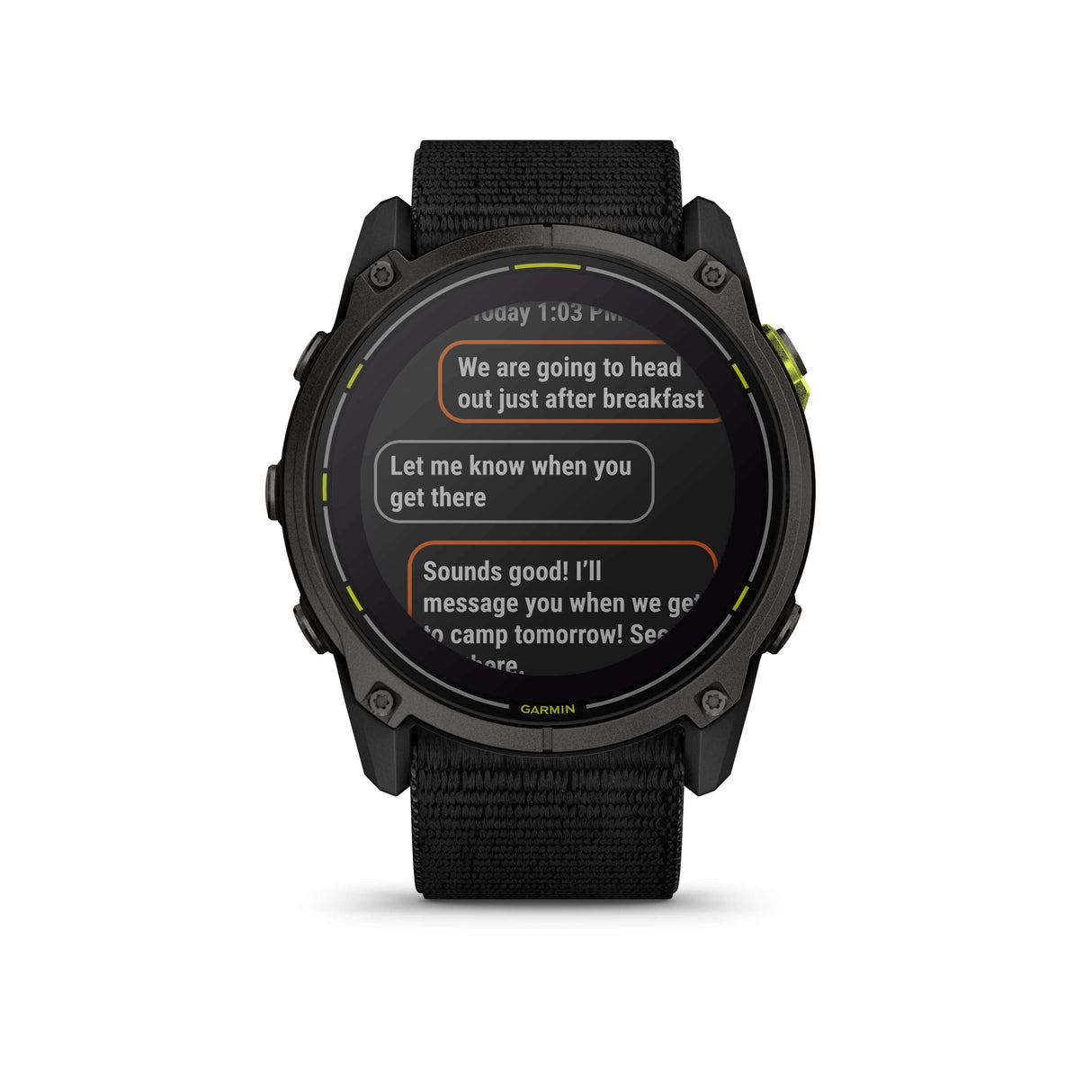 Enduro 3 Solar 51mm Ultrafit Noir  | Garmin